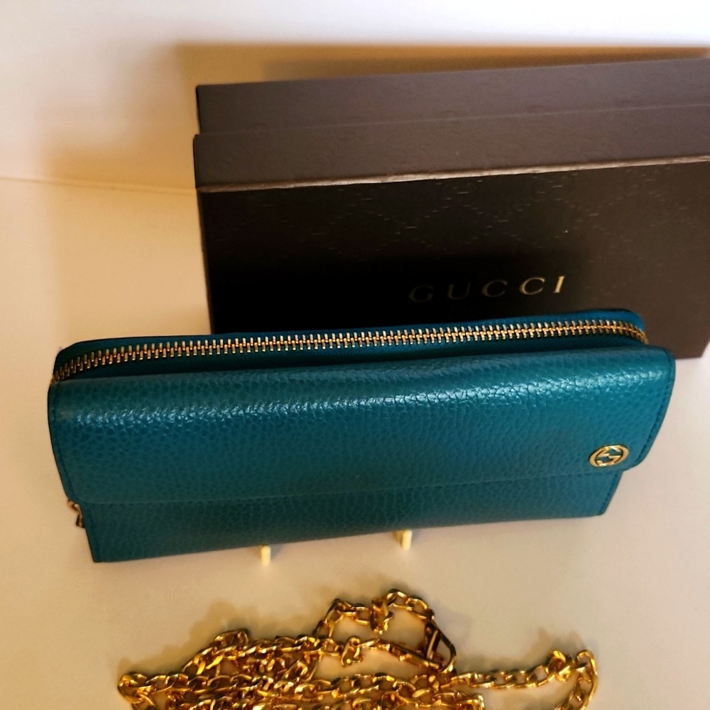 Gucci Interlocking Gg Long Doublesided Wallet- Tu… - image 2